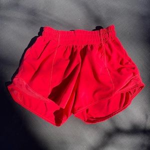 Lululemon Hotty Hot Shorts Red